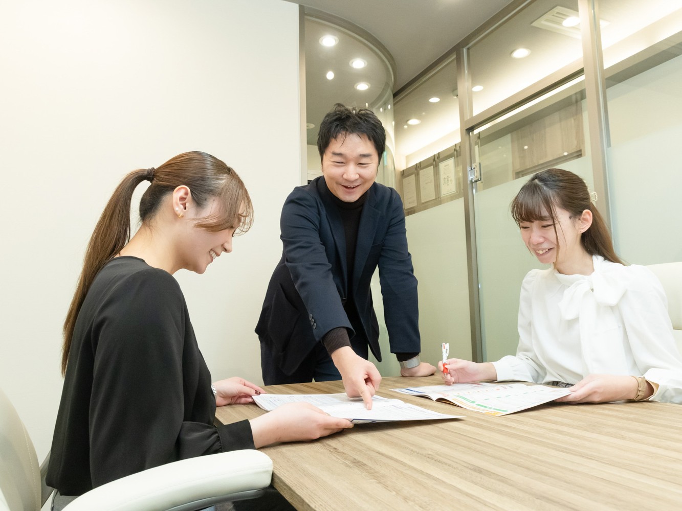 個々の状況に合わせたオーダーメイド研修の様子